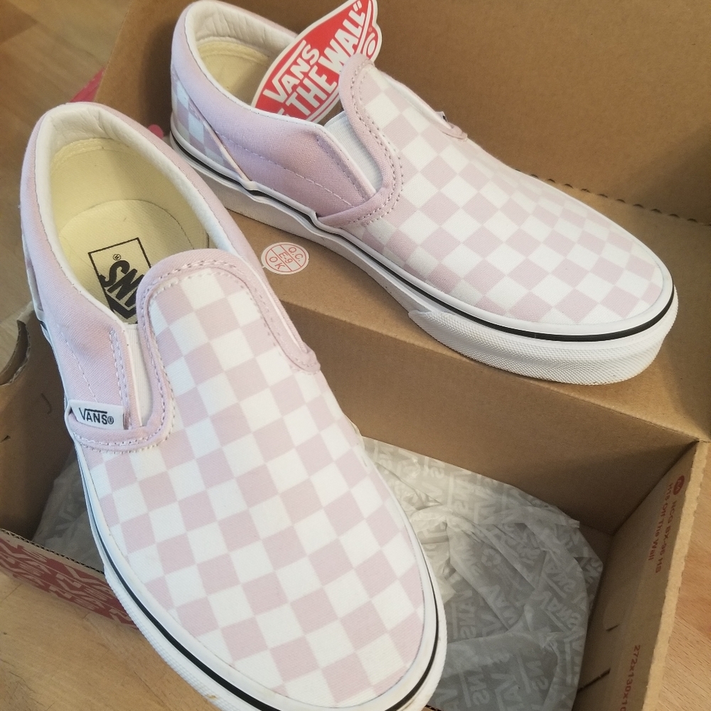 Vans Girls Checkered Slide On